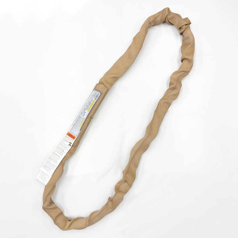Endless Polyester Round Lifting Sling | BTR-ERS4 | Tan - 10,600 lbs WLL | 12FT